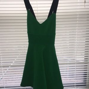 emerald green dress from silence & noise